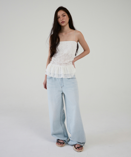 AOPT(アオプト)の「FLORAL LACE RUFFLE TOP - WHITE(Tシャツ/カットソー・レディース・その他・SMALL/MEDIUM)」の7枚目の写真