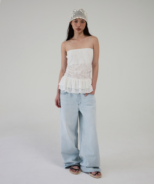 AOPT(アオプト)の「FLORAL LACE RUFFLE TOP - WHITE(Tシャツ/カットソー・レディース・その他・SMALL/MEDIUM)」の8枚目の写真