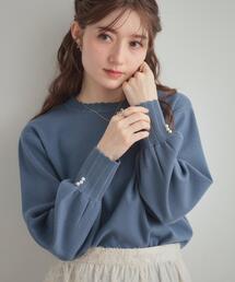 couture brooch | 【洗える/スカラデザイン】パフスリーブ ニット(ニット/セーター)