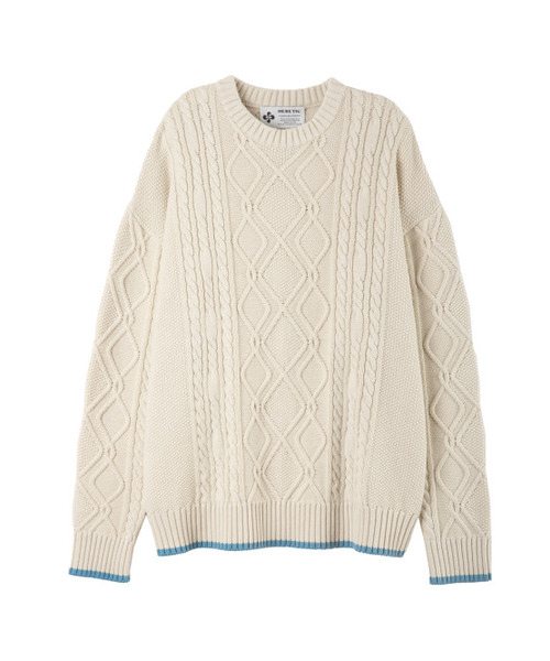 HERETIC(ヘレティック)の「DADDY FRENCH CABLE KNIT / cream(ニット/セーター・レディース・その他・FREE)」の2枚目の写真