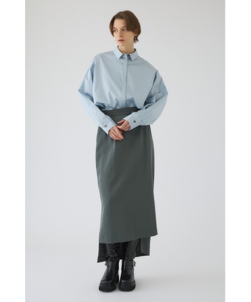 RIM.ARK（リムアーク）の「Oversized asymmetry SH オーバーサイズドアシンメトリーシャツ（シャツ/ブラウス・レディース・チャコールグレー/ライトブルー/ブルー/ホワイト・FREE）」の21枚目の写真