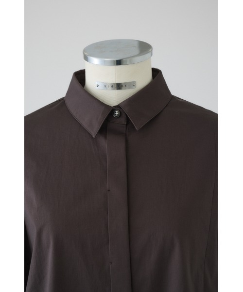 RIM.ARK（リムアーク）の「Oversized asymmetry SH オーバーサイズドアシンメトリーシャツ（シャツ/ブラウス・レディース・チャコールグレー/ライトブルー/ブルー/ホワイト・FREE）」の13枚目の写真