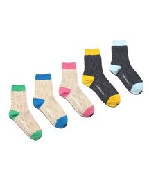 YARNWORKS（ヤーンワークス）の「WORK8C cable knit socks color pack - 5 colors（ソックス/靴下・メンズ）」