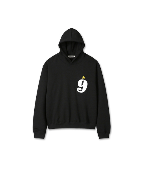9999ARCHIVE（9999アーカイブ）の「9 Star Logo Hoodie（パーカー・レディース・ブラック・1/2/3）」の2枚目の写真