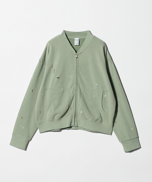 セール】【別注】＜DISCUS ATHLETIC for 6＞DAMEGE ZIP/スウェット