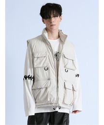 semantic design | 【ユーティリティポケット ややゆったり】セマンティックデザイン スタンドカラ― 中綿ベスト(ベスト)