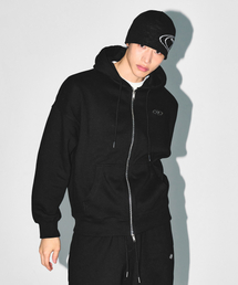 BORN TO WIN（ボーントゥウィン）の「CHROME B FLEECE HOODIE ZIP-UP [BLACK]（その他アウター）」