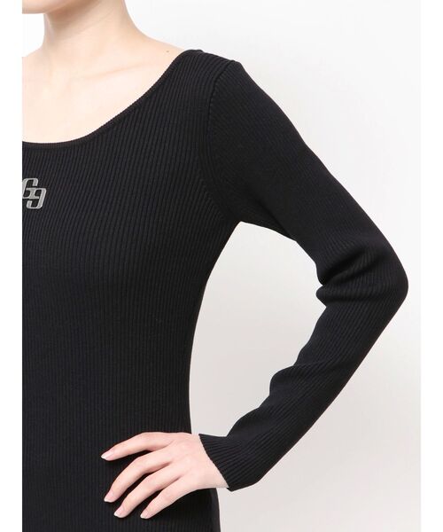 GYDA(ジェイダ)の「GGプレート long sleeveニットワンピース(ワンピース・レディース・ブラック/シルバー・FREE)」の11枚目の写真