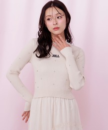 JILL by JILL STUART | ◇ビジューコンパクトロゴニット(ニット/セーター)