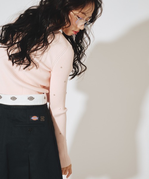 JILL by JILL STUART（ジルバイジルスチュアート）の「◇ビジューコンパクトロゴニット（ニット/セーター・レディース・ブラック/ピンク/ホワイト系その他・FREE）」の21枚目の写真