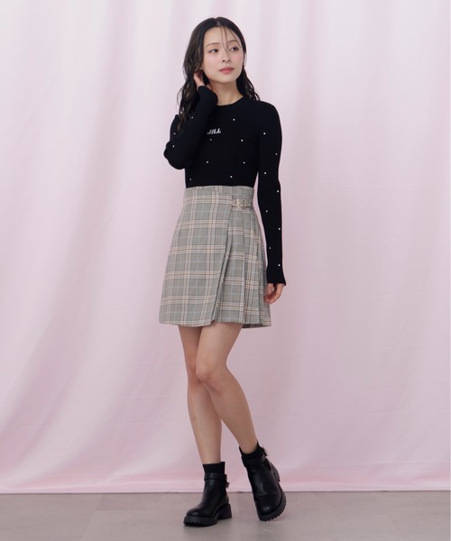 JILL by JILL STUART（ジルバイジルスチュアート）の「◇ビジューコンパクトロゴニット（ニット/セーター・レディース・ブラック/ピンク/ホワイト系その他・FREE）」の16枚目の写真