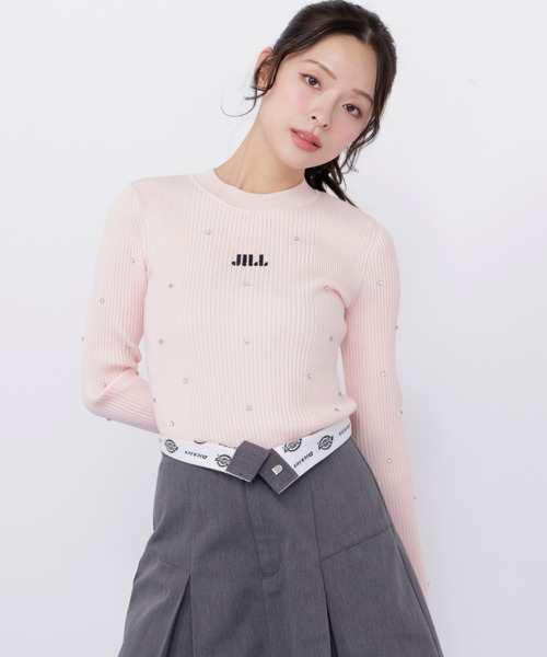 JILL by JILL STUART（ジルバイジルスチュアート）の「◇ビジューコンパクトロゴニット（ニット/セーター・レディース・ブラック/ピンク/ホワイト系その他・FREE）」の22枚目の写真