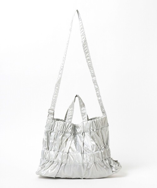 ACOC(アコック)の「ACOC / Tiered Cross Bag(トートバッグ・レディース・シルバー/ブラック・ONE SIZE)」の8枚目の写真