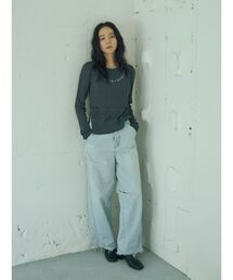 Ungrid | クラッシュデザインカーブデニム(デニムパンツ)