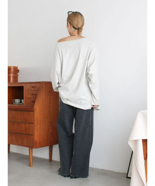 Ungrid(アングリッド)の「クラッシュデザインカーブデニム(デニムパンツ・レディース・ブラック/ライトブルー・24inch/25inch/26inch)」の9枚目の写真