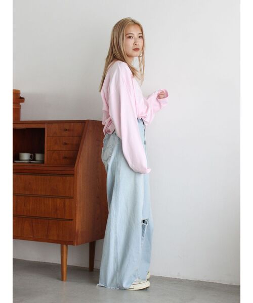 ungrid カーブデザインデニム タックデザインカーブデニム[品番：MKSW0066343]｜Ungrid（アン