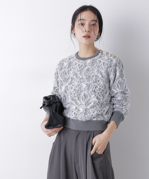 NANO universe（ナノユニバース）の「レースレイヤードニットプル