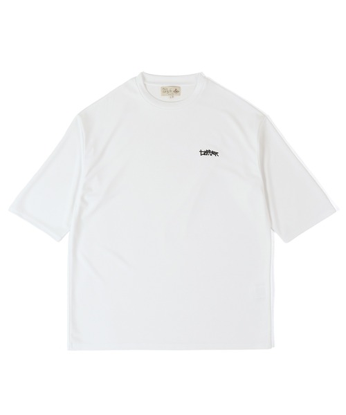 The DUFFER of ST.GEORGE（ザダファーオブセントジョージ）の「【WEB限定アイテム】HONEYCOMB MESH 3Q SLEEVE TEE：セットアップ 吸水速乾 メッシュ 7分袖Tシャツ（Tシャツ/カットソー・メンズ・グレー/ブラック/ホワイト・SMALL/MEDIUM/LARGE/X-LARGE）」の12枚目の写真