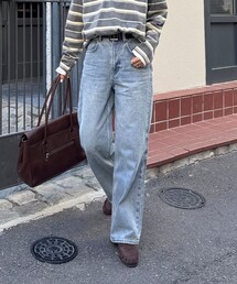 fredy emue | 【待望の新色＆サイズ展開追加／@sora_522m企画】BASIC STRAIGHT DENIM(デニムパンツ)
