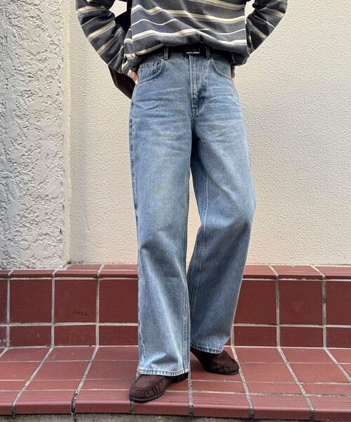 fredy emue（フレディエミュ）の「【待望の新色＆サイズ展開追加／@sora_522m企画】BASIC STRAIGHT DENIM（デニムパンツ・レディース・ブルー/ブラック/アイボリー・37/36/34/38）」の11枚目の写真