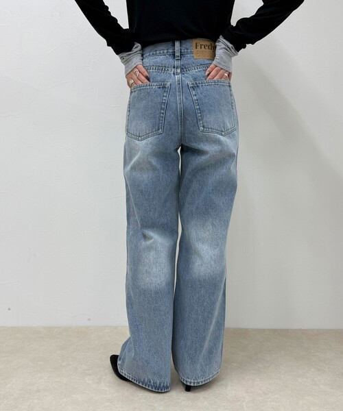 fredy emue（フレディエミュ）の「【待望の新色＆サイズ展開追加／@sora_522m企画】BASIC STRAIGHT DENIM（デニムパンツ・レディース・ブルー/ブラック/アイボリー・37/36/34/38）」の20枚目の写真