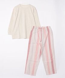 KID BLUE（キッドブルー）の「キッドブルー -２６Ｗガーゼストライプ -長袖パジャマ -KUDK506 -kidblue（ルームウェア/パジャマ）」