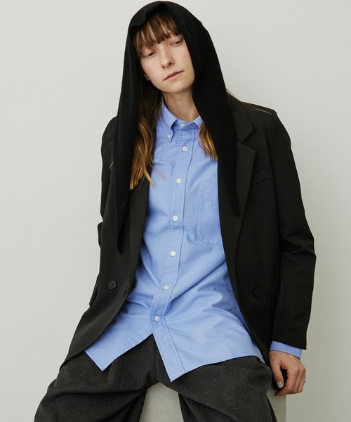 uyu.(ウユ)の「トライアングルストール/サンカクストール(ストール/ショール・レディース・グレー/ワイン/ブラック/アイボリー・FREE)」の8枚目の写真