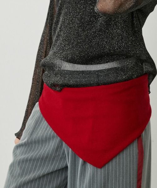 uyu.(ウユ)の「トライアングルストール/サンカクストール(ストール/ショール・レディース・グレー/ワイン/ブラック/アイボリー・FREE)」の21枚目の写真