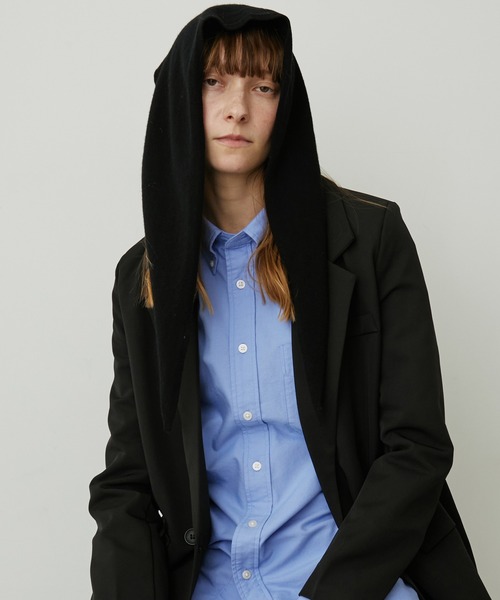 uyu.(ウユ)の「トライアングルストール/サンカクストール(ストール/ショール・レディース・グレー/ワイン/ブラック/アイボリー・FREE)」の9枚目の写真