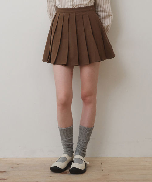 BELLOL(ベロエル)の「ベーシックプリーツスカートブラウン(スカート・レディース・その他・SMALL/MEDIUM)」の1枚目の写真