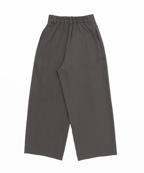 WEGO(ウィゴー)の「WEGO/タックワイドスラックス(スラックス・レディース・グレー/ブラウン/ブラック・LARGE/MEDIUM)」の10枚目の写真