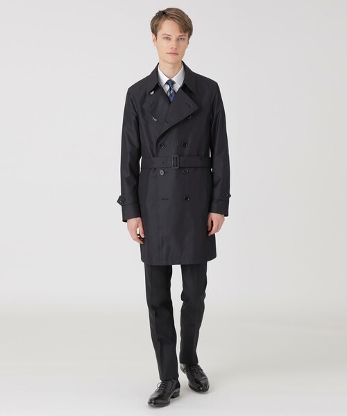 BLACK LABEL CRESTBRIDGE（ブラックレーベル・クレストブリッジ）の「【一部店舗限定】ギャバジンダブルトレンチコート（トレンチコート・メンズ・ブラック/ベージュ系その他3・M/L）」の18枚目の写真