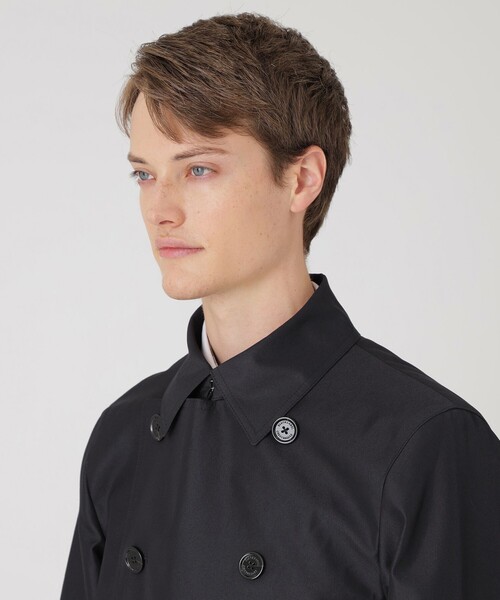 BLACK LABEL CRESTBRIDGE（ブラックレーベル・クレストブリッジ）の「【一部店舗限定】ギャバジンダブルトレンチコート（トレンチコート・メンズ・ブラック/ベージュ系その他3・M/L）」の3枚目の写真