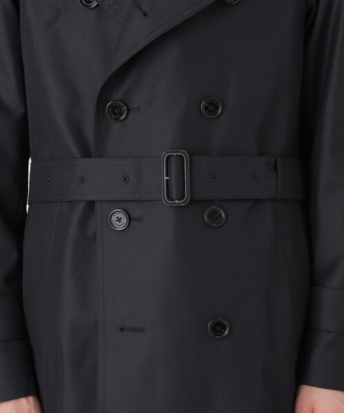 BLACK LABEL CRESTBRIDGE（ブラックレーベル・クレストブリッジ）の「【一部店舗限定】ギャバジンダブルトレンチコート（トレンチコート・メンズ・ブラック/ベージュ系その他3・M/L）」の4枚目の写真