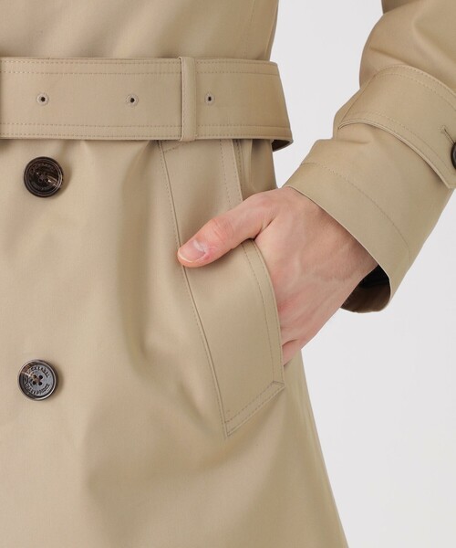 BLACK LABEL CRESTBRIDGE（ブラックレーベル・クレストブリッジ）の「【一部店舗限定】ギャバジンダブルトレンチコート（トレンチコート・メンズ・ブラック/ベージュ系その他3・M/L）」の12枚目の写真
