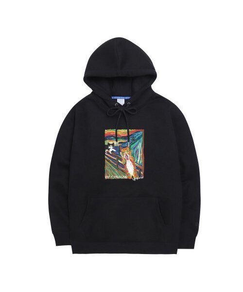 OHP(ワンハンドレッドパーセント)の「OHP x YANGCASO ゴルズクライ 起毛フードパーカー(パーカー・メンズ・その他・2XL/L/M/XL)」の1枚目の写真