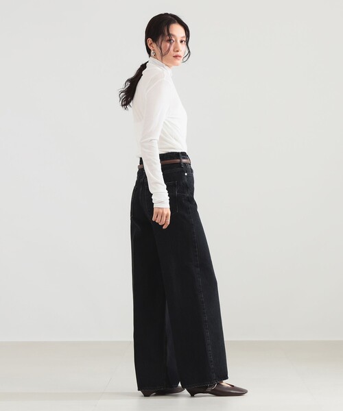 Demi-Luxe BEAMS(デミルクス ビームス)の「強撚 フライス タートルネック プルオーバー(Tシャツ/カットソー・レディース・ライム/カーキ/ホワイト/グリーン系その他3/ブラック系その他4・ONE SIZE)」の17枚目の写真