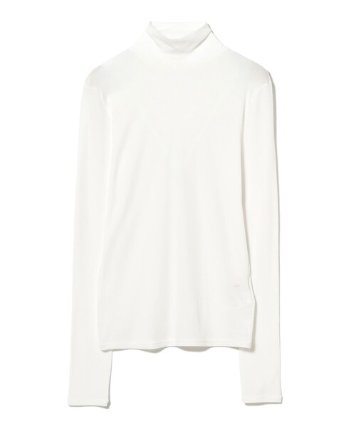 Demi-Luxe BEAMS（デミルクス ビームス）の「強撚 フライス タートルネック プルオーバー（Tシャツ/カットソー・レディース・ライム/カーキ/ホワイト・ONE SIZE）」の13枚目の写真