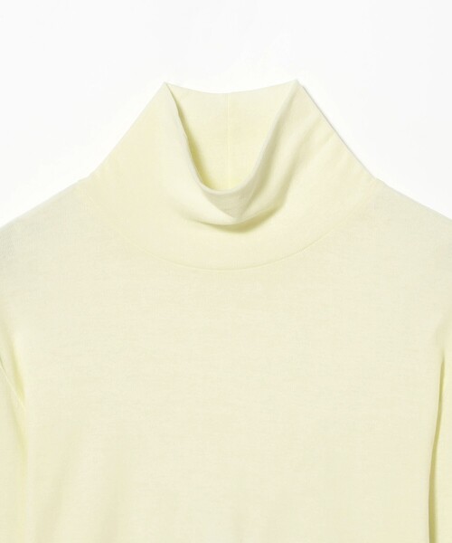 Demi-Luxe BEAMS（デミルクス ビームス）の「強撚 フライス タートルネック プルオーバー（Tシャツ/カットソー・レディース・ライム/カーキ/ホワイト・ONE SIZE）」の20枚目の写真