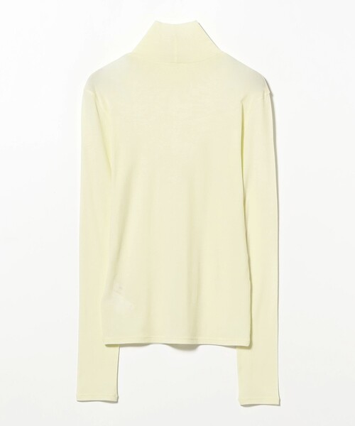 Demi-Luxe BEAMS（デミルクス ビームス）の「強撚 フライス タートルネック プルオーバー（Tシャツ/カットソー・レディース・ライム/カーキ/ホワイト・ONE SIZE）」の22枚目の写真