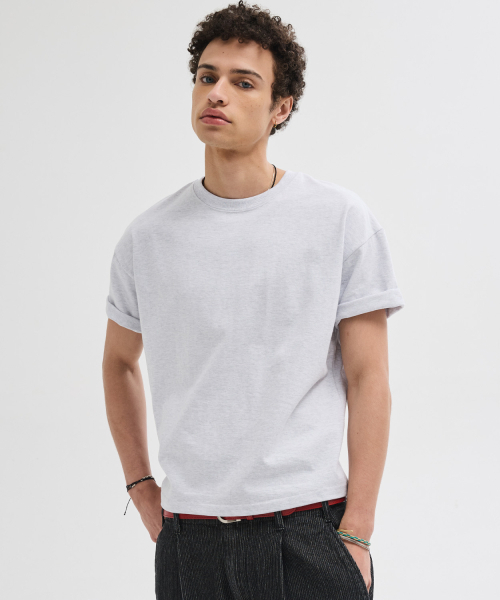 LEIRE（ルアール）の「エッセンシャルクロップTシャツ[ホワイトメランジ]（Tシャツ/カットソー・メンズ・その他・LARGE/MEDIUM/XX-LARGE/X-LARGE）」の19枚目の写真
