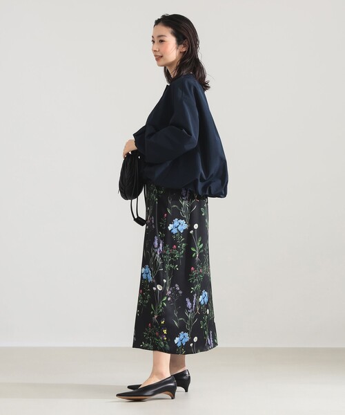 Demi-Luxe BEAMS(デミルクス ビームス)の「コットン ナイロン パフ ブルゾン(ブルゾン・レディース・ネイビー/ホワイト系その他5・38/36)」の10枚目の写真