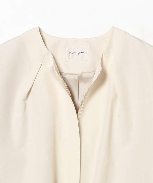 Demi-Luxe BEAMS(デミルクス ビームス)の「コットン ナイロン パフ ブルゾン(ブルゾン・レディース・ネイビー/ホワイト系その他5・38/36)」の14枚目の写真