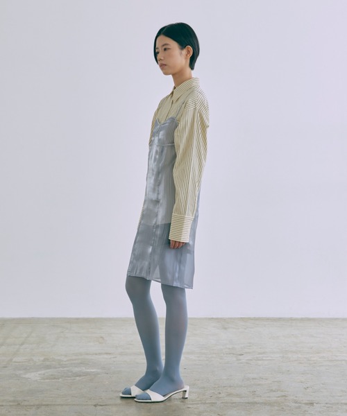 EN NEUME(エンノイム)の「Color Stripe Big Shirts(シャツ/ブラウス・レディース・イエロー/グリーン/ピンク/ブルー・FREE)」の21枚目の写真