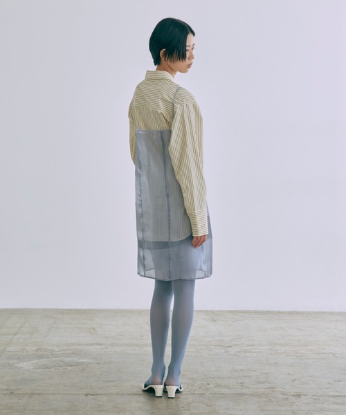 EN NEUME(エンノイム)の「Color Stripe Big Shirts(シャツ/ブラウス・レディース・イエロー/グリーン/ピンク/ブルー・FREE)」の22枚目の写真