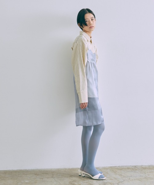 EN NEUME(エンノイム)の「Color Stripe Big Shirts(シャツ/ブラウス・レディース・イエロー/グリーン/ピンク/ブルー・FREE)」の15枚目の写真