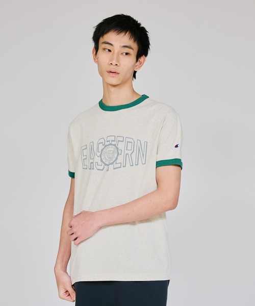 Champion(チャンピオン)の「【Champion/チャンピオン】メンズ ベーシック ショートスリーブTシャツ(Tシャツ/カットソー・メンズ・モカ/グリーン系その他3/ダークブルー/ブラック系その他・X-LARGE/LARGE/MEDIUM/SMALL)」の3枚目の写真