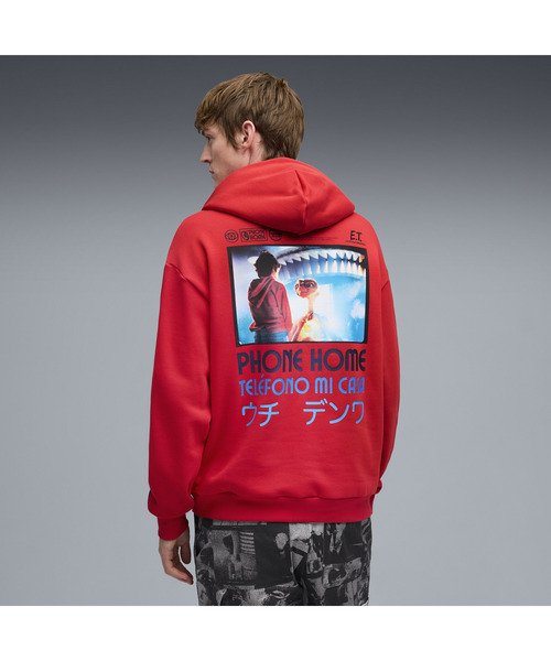PUMA(プーマ)の「PUMA プーマ メンズ バスケットボール Hoops x E.T. AOP フーディ(パーカー・メンズ・レッド・MEDIUM/X-LARGE/X-SMALL/SMALL/LARGE)」の12枚目の写真