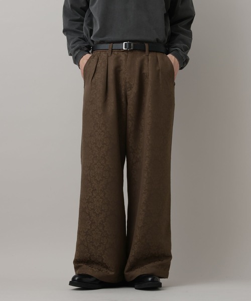 RAGEBLUE(レイジブルー)の「Damascene Jacquard easy Slacks/ダマスク柄ジャガードイージーパンツ【セットアップ対応】(スラックス・メンズ・その他19/キャメル・LARGE/MEDIUM)」の18枚目の写真