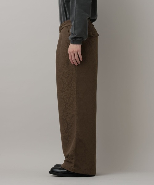 RAGEBLUE(レイジブルー)の「Damascene Jacquard easy Slacks/ダマスク柄ジャガードイージーパンツ【セットアップ対応】(スラックス・メンズ・その他19/キャメル・LARGE/MEDIUM)」の9枚目の写真